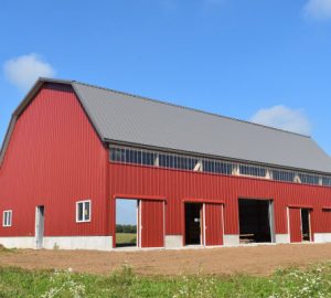 Barn style agricultural sheds