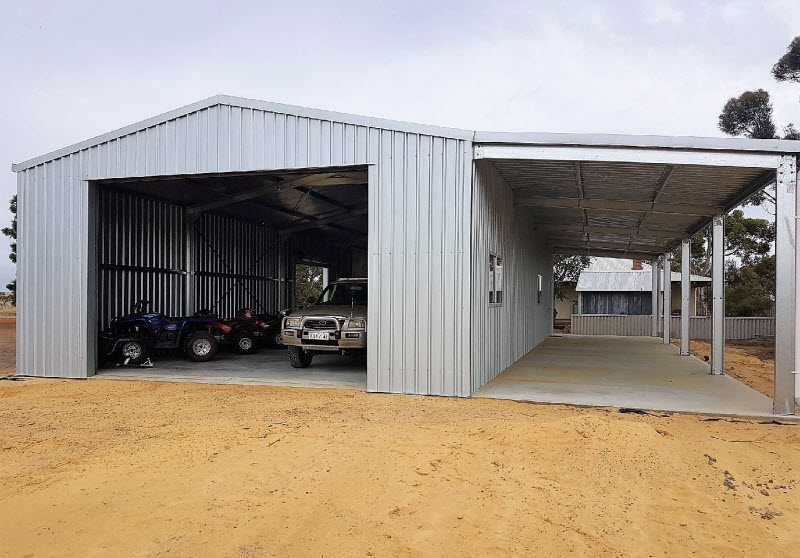 Shed for cars and atv